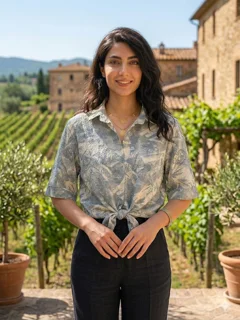 Butterfly Knot Blouse شومیز گره ای مدل پروانه