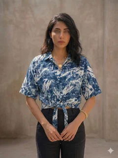 Butterfly Knot Blouse شومیز گره ای مدل پروانه