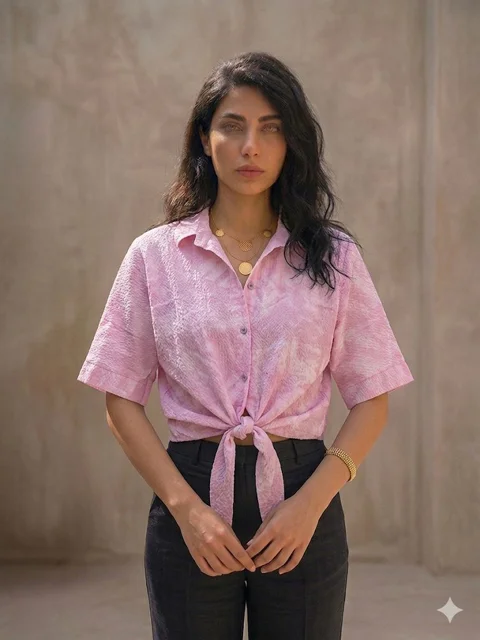 Butterfly Knot Blouse شومیز گره ای مدل پروانه