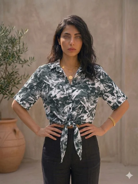 Butterfly Knot Blouse شومیز گره ای مدل پروانه