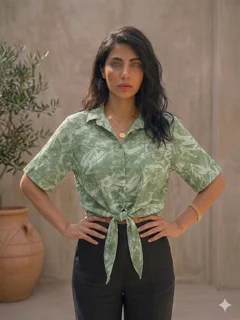 Butterfly Knot Blouse شومیز گره ای مدل پروانه