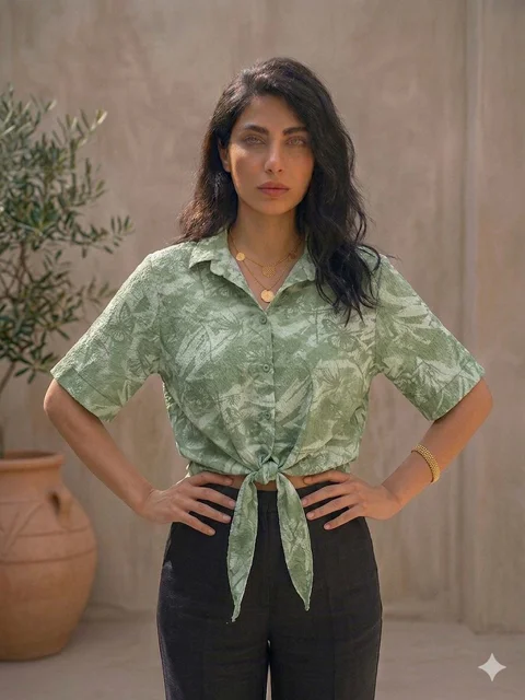 Butterfly Knot Blouse شومیز گره ای مدل پروانه