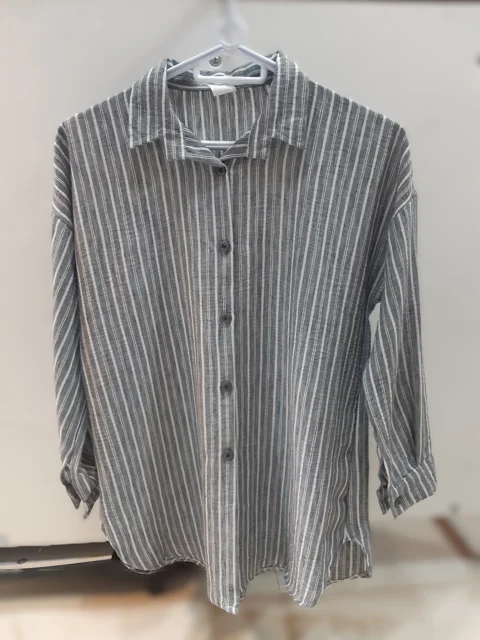 شومیز نخ پنبه راه راه خنک و شیک│Cool & Stylish Striped Cotton Blouse