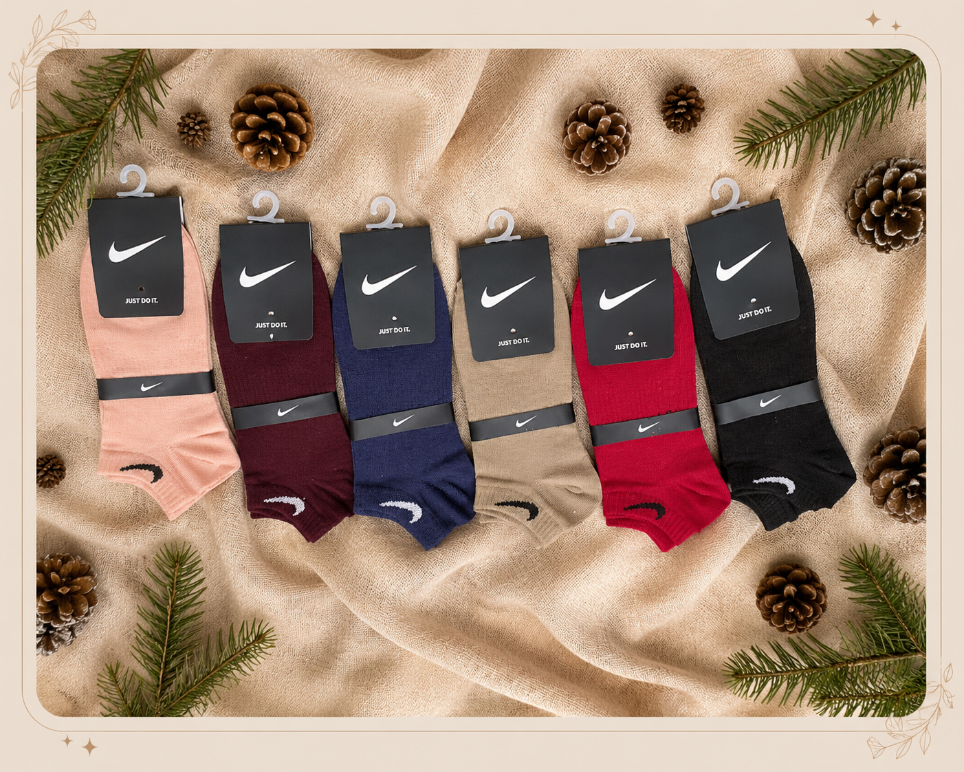 جوراب مچی نخ پنبه زنانه مدل Nike