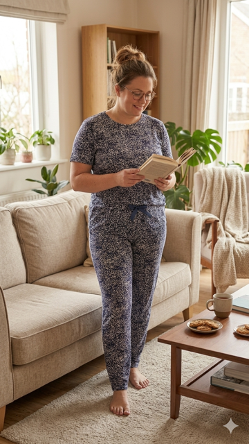 Women’s Comfortable Cotton T-Shirt & Pants Set ست تشرت شلوار نخی راحتی زنانه