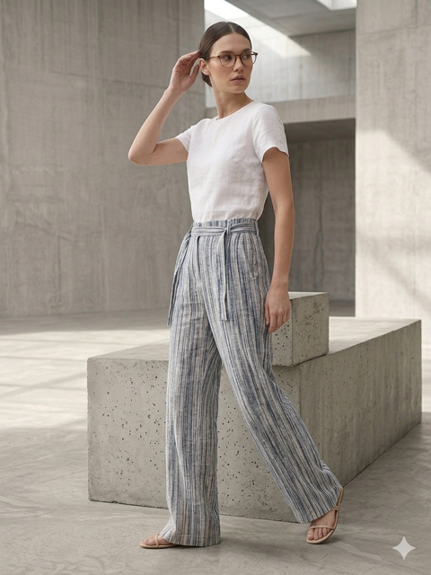 شلوار بگ مدل گازوئیلی│کمر پشت کشی Baggy Gasoline-Style Pants | Elastic Back Waistband