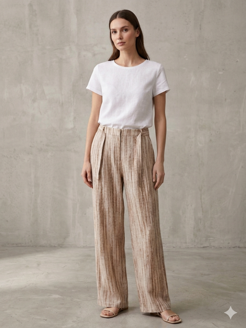 شلوار بگ مدل گازوئیلی│کمر پشت کشی Baggy Gasoline-Style Pants | Elastic Back Waistband