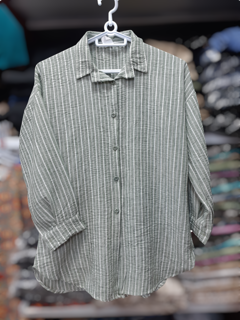 شومیز نخ پنبه راه راه خنک و شیک│Cool & Stylish Striped Cotton Blouse