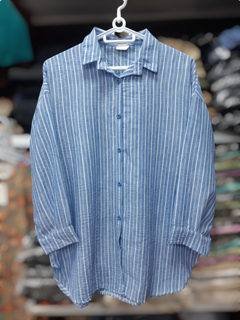 شومیز نخ پنبه راه راه خنک و شیک│Cool & Stylish Striped Cotton Blouse