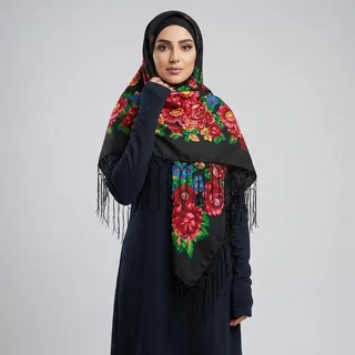 روسری زنانه مدل ترکمن کد sc0314