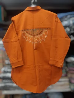 مانتو کتان گلدوزی Embroidered Cotton Women’s Mantle