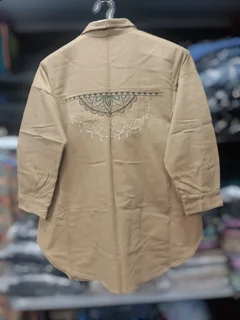 مانتو کتان گلدوزی Embroidered Cotton Women’s Mantle