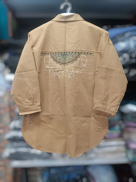 مانتو کتان گلدوزی Embroidered Cotton Women’s Mantle