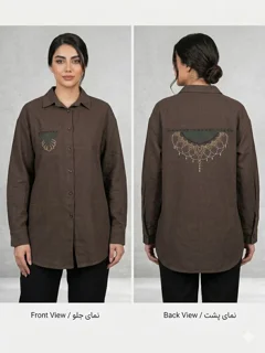 مانتو کتان گلدوزی Embroidered Cotton Women’s Mantle