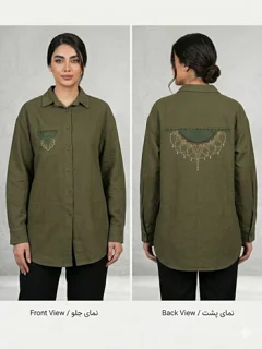 مانتو کتان گلدوزی Embroidered Cotton Women’s Mantle