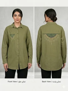 مانتو کتان گلدوزی Embroidered Cotton Women’s Mantle
