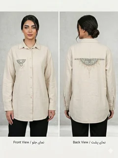 مانتو کتان گلدوزی Embroidered Cotton Women’s Mantle