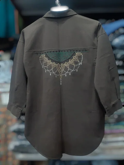 مانتو کتان گلدوزی Embroidered Cotton Women’s Mantle