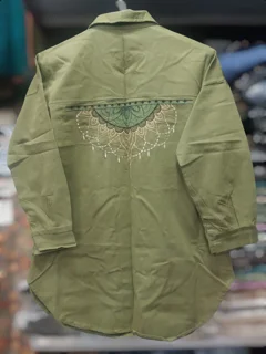 مانتو کتان گلدوزی Embroidered Cotton Women’s Mantle