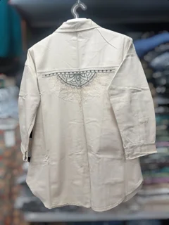 مانتو کتان گلدوزی Embroidered Cotton Women’s Mantle