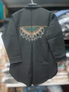 مانتو کتان گلدوزی Embroidered Cotton Women’s Mantle